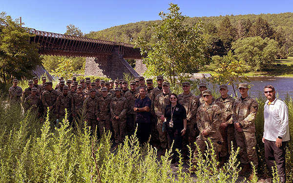 Cadets Learn Hydrology Rafting the Delaware