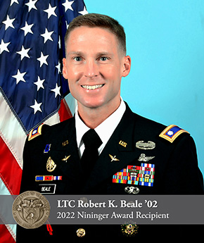 LTC Beale ’02 Selected to Receive the 2022 Nininger Award