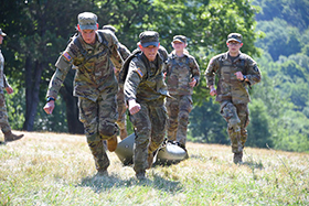 New Cadets Compete in Crucible Events