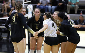 Volleyball Battles at the Black Knight Invitational