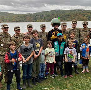 Cadets at A Day in the Life of the Hudson River Event