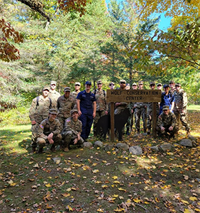 Cadets at Wolf Conservation Center