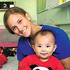 CDT Toth '16 caring for children in Mongolia