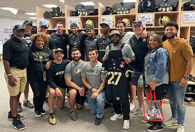 CPT Jordan Crockett '14  Locker Dedication